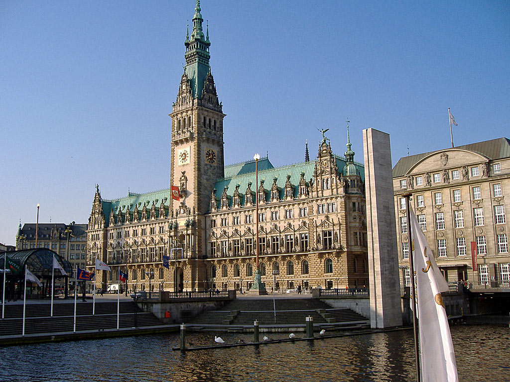 Hamburger-Rathaus - Hintergrundbild