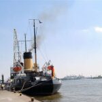 Dampfeisbrecher Stettin im Hamburger Museumshafen