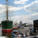 Museumsschiffe Rickmer Rickmers und Cap San Diego