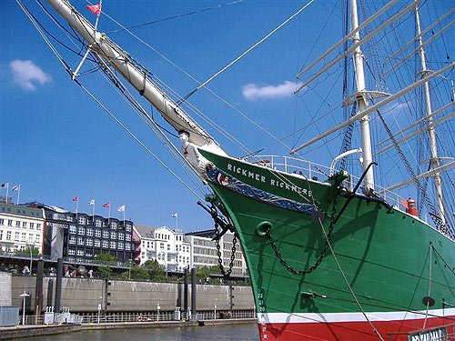 Museumsschiff Rickmer Rickmers in Hamburg