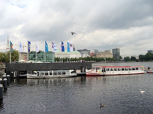 Die Binnenalster in Hamburg