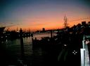 Der Hafen in Hamburg bei Nacht