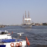 Die Sea Cloud 2 zu Besuch in Hamburg