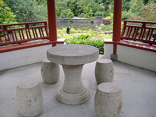 Hamburg - Botanischer Garten, im japanischen Pavillon