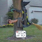 Halloween Hexe - drunken Halloween witch