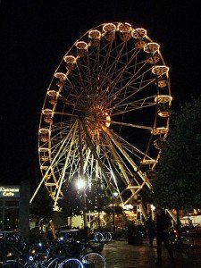 Riesenrad auf dem Stadtfest in Jever