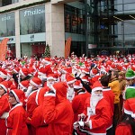 Weihnachtsmannlauf in Hamburg - Santa Claus run