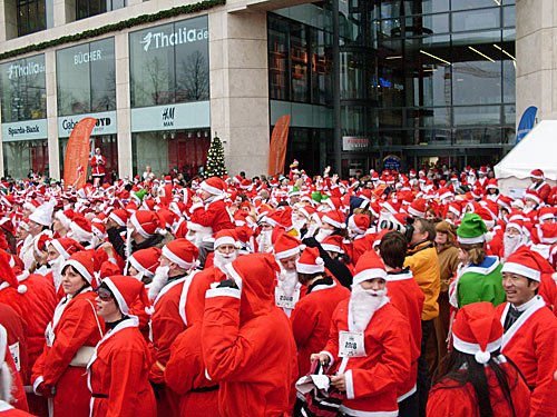 Weihnachtsmannlauf in Hamburg – Santa Claus run