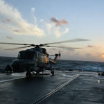 Marine Hubschrauber Sea Lynx gegen Piraten