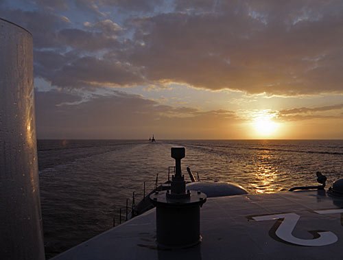 Sonnenuntergang auf der Ostsee