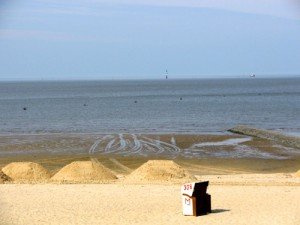 Cuxhaven Blick auf die Nordsee