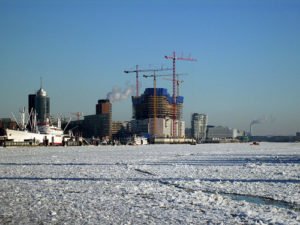 Hamburg im Winter Elbphilharmonie