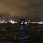 Hamburger Hafen bei Nacht