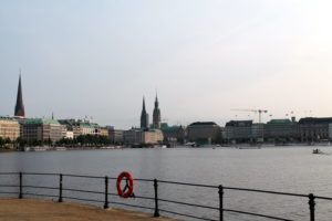 Hamburg – Blick auf die Alster