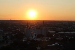 Sonnenuntergang in Hamburg