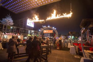 Winterdeck Spielbudenplatz Hamburg